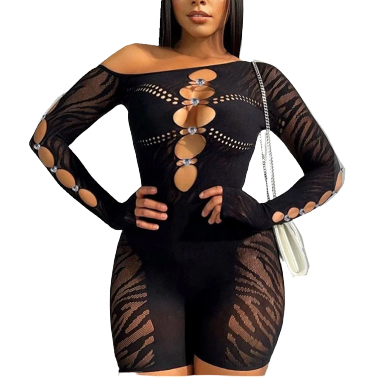 Jewel Mesh Bodysuit