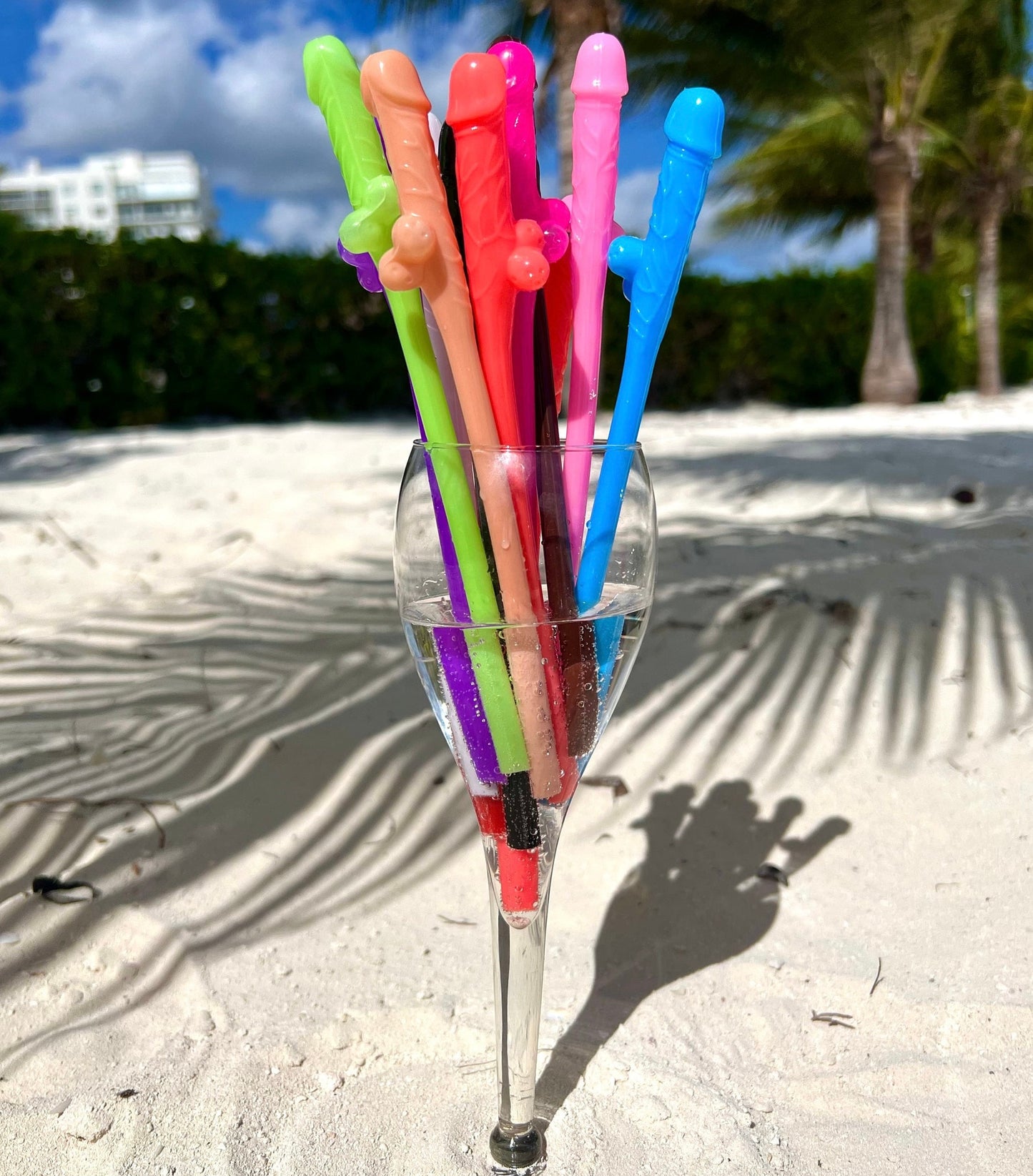 Penis novelty straws