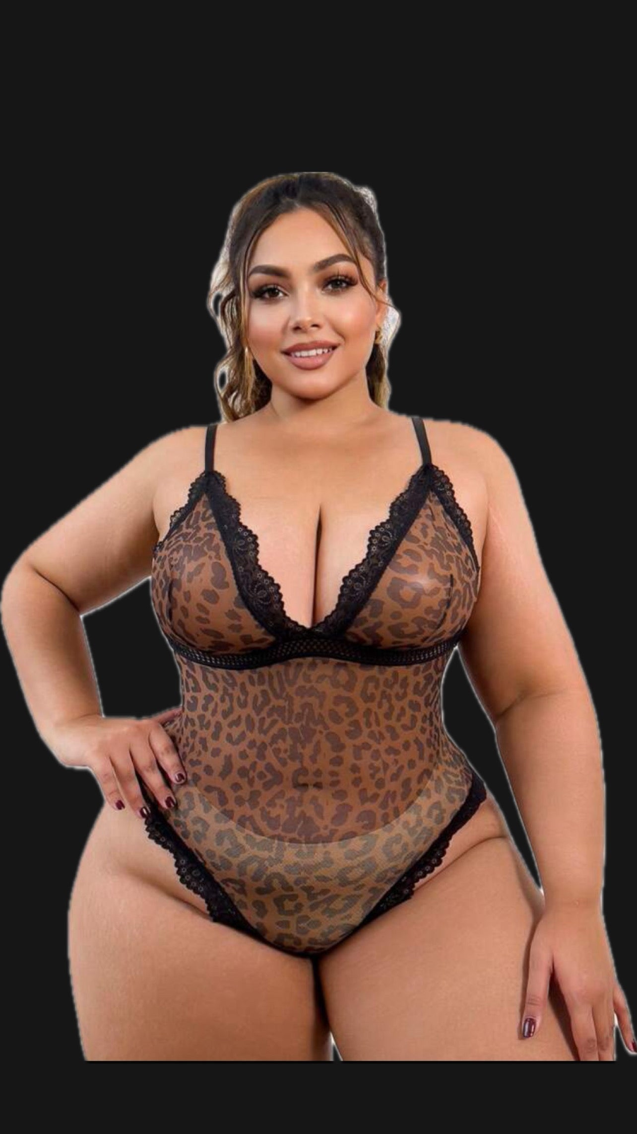 Leopard Lace teddy